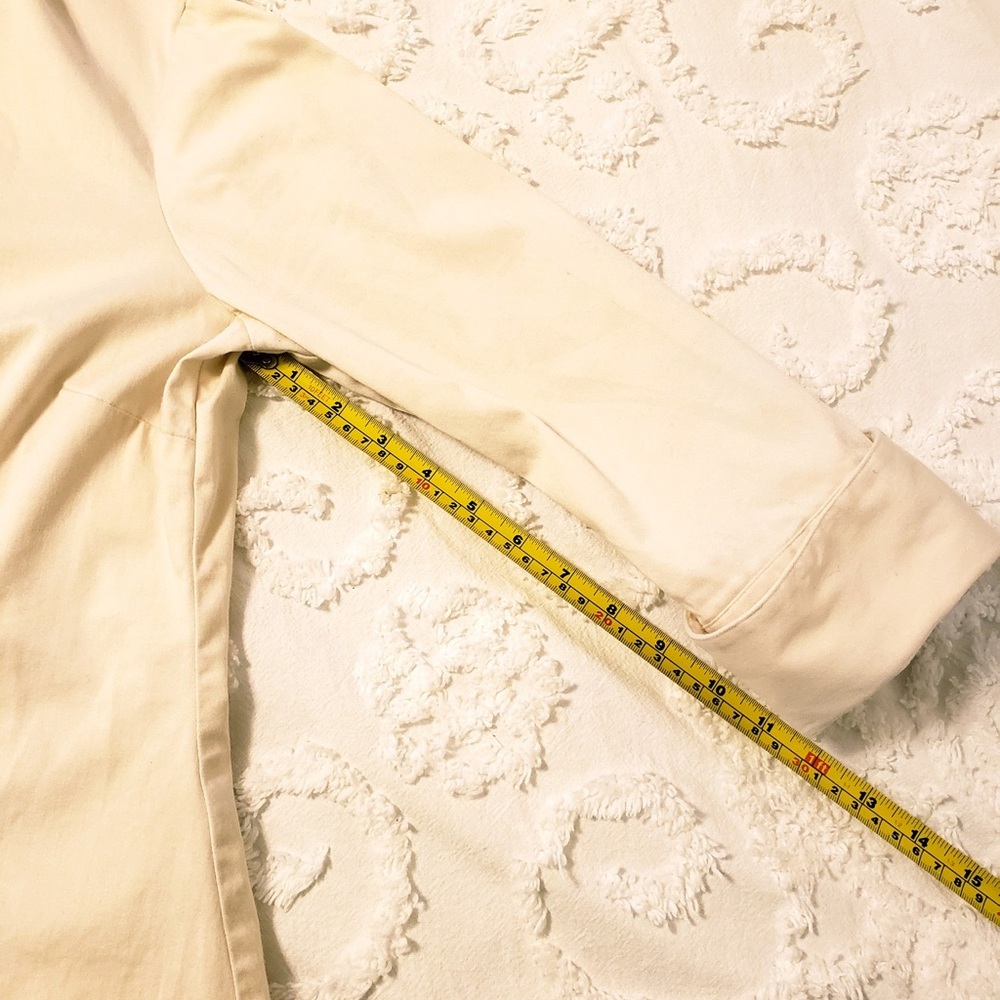 VanHeusen Ivory Dress Shirt, 3/4 Sleeve - Picture 6 of 7